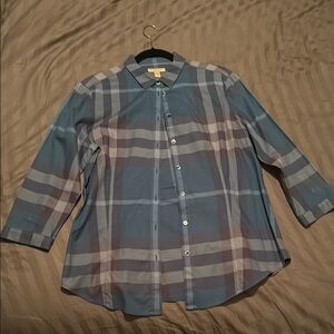 Blue Plaid Women’s Shirt